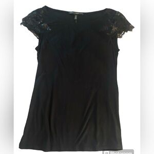 WHBM black shirt. NWT. Size XS.
